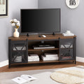 Brown Corner TV Stand with Storage E8416
