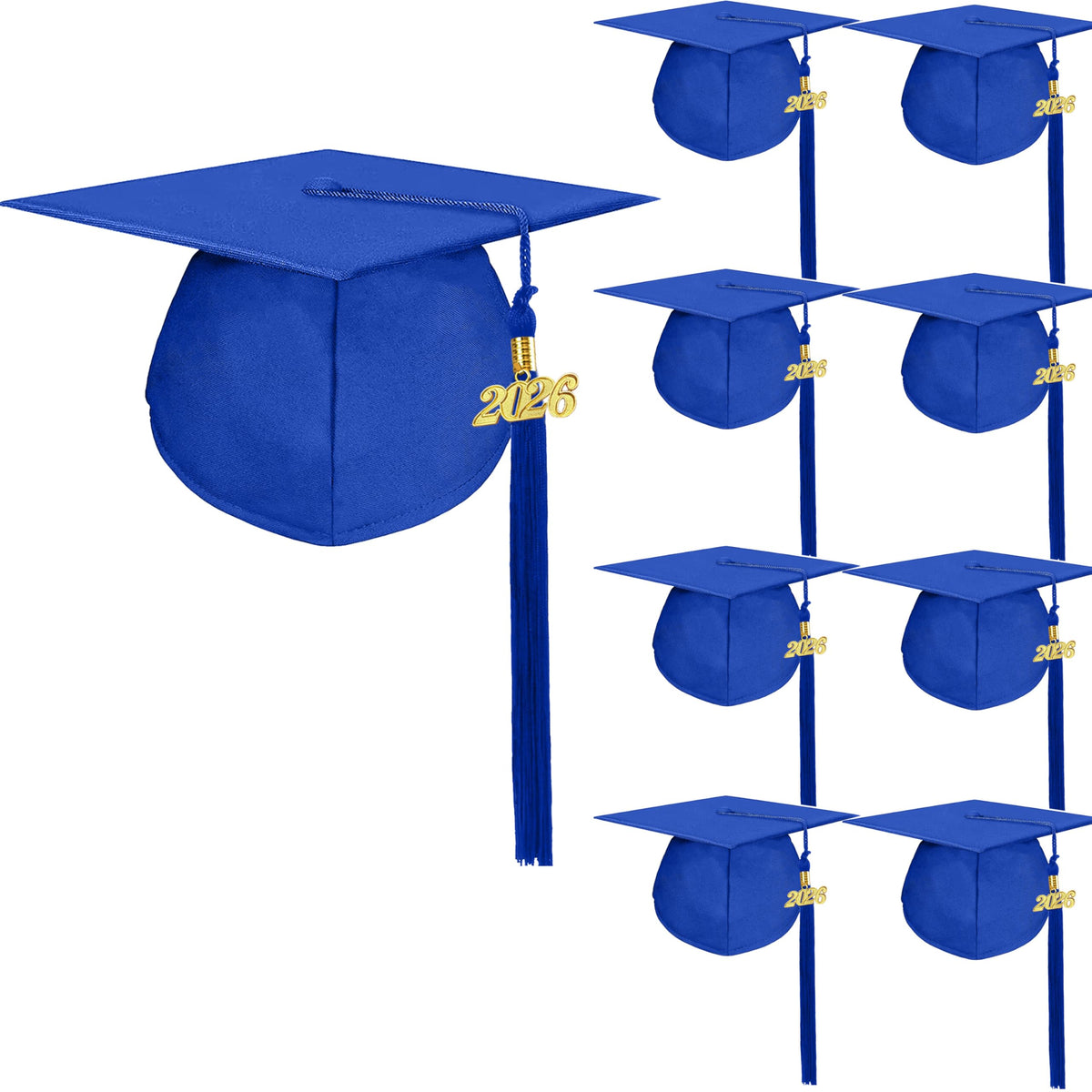 Matte Graduation Cap with 2026 Tassel Z867415