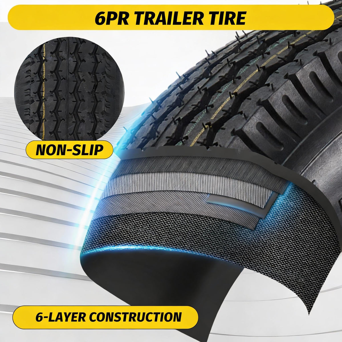 4.80-8 Trailer Tire 4 Lug 2 Pack A939591