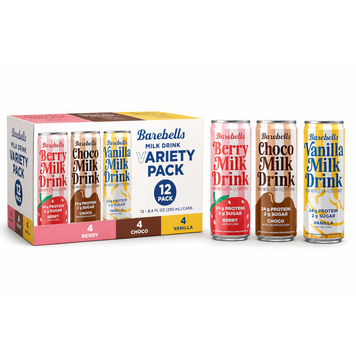 Protein Milk Drink Variety Pack 24g 12 Pack B493
