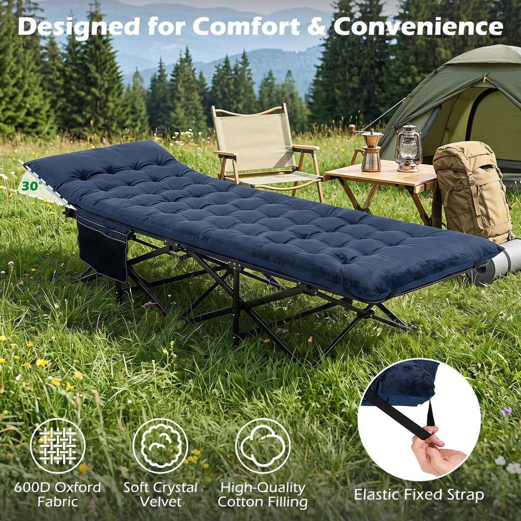 Camping Cot with Padded Mat L779