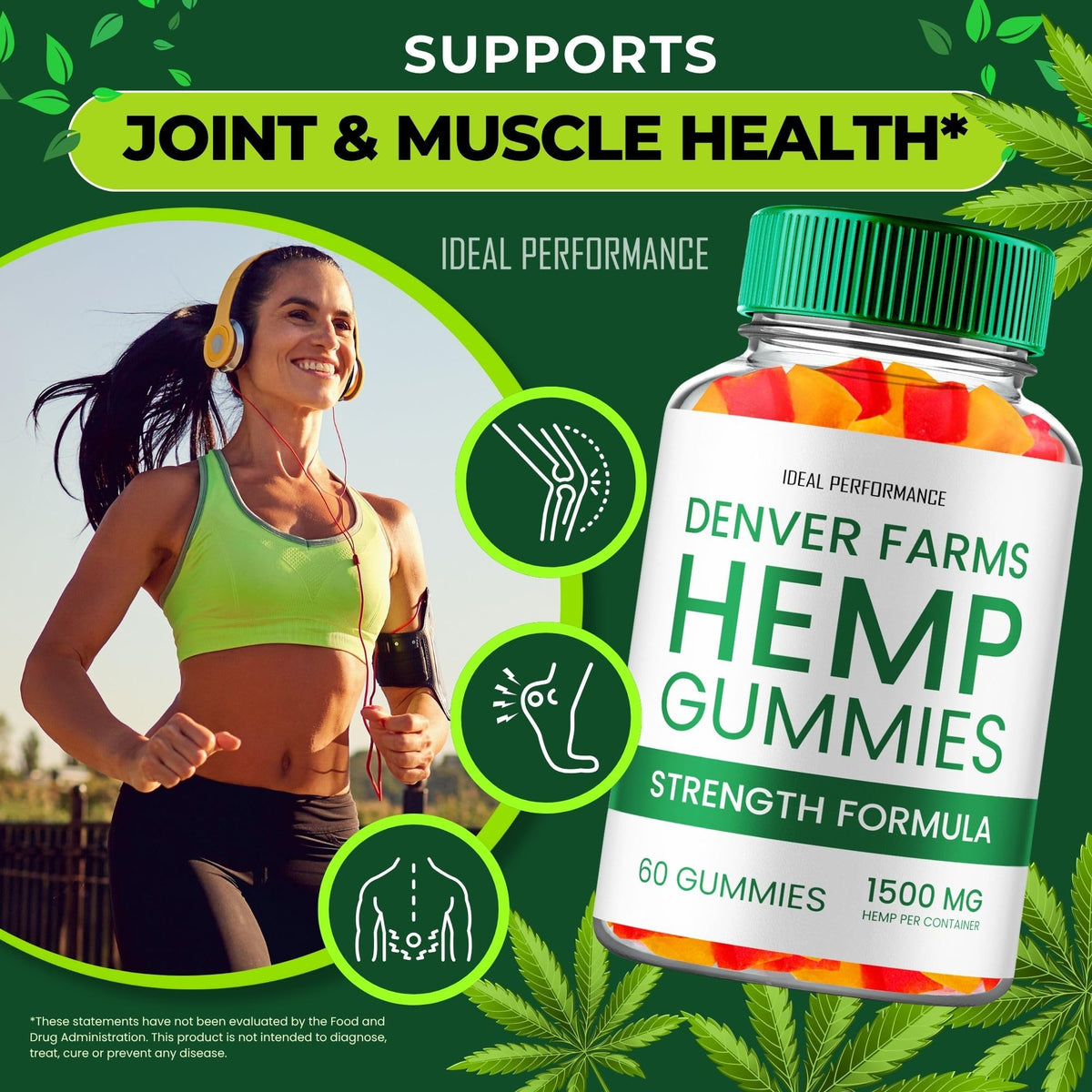 Maximum Strength All Natural Hemp Gummies 60 Gummies I5577