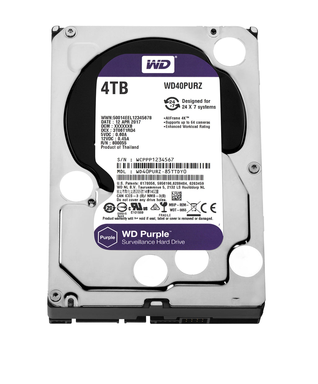 4TB Surveillance Hard Disk Drive U324415