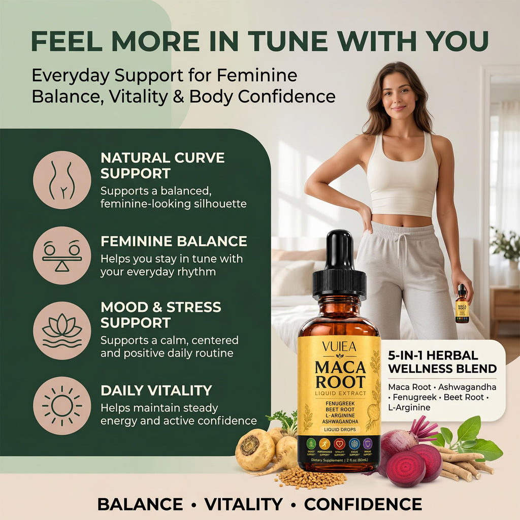 Maca Root Liquid Supplement with Ashwagandha, Fenugreek, Beet Root & L-Arginine R59691