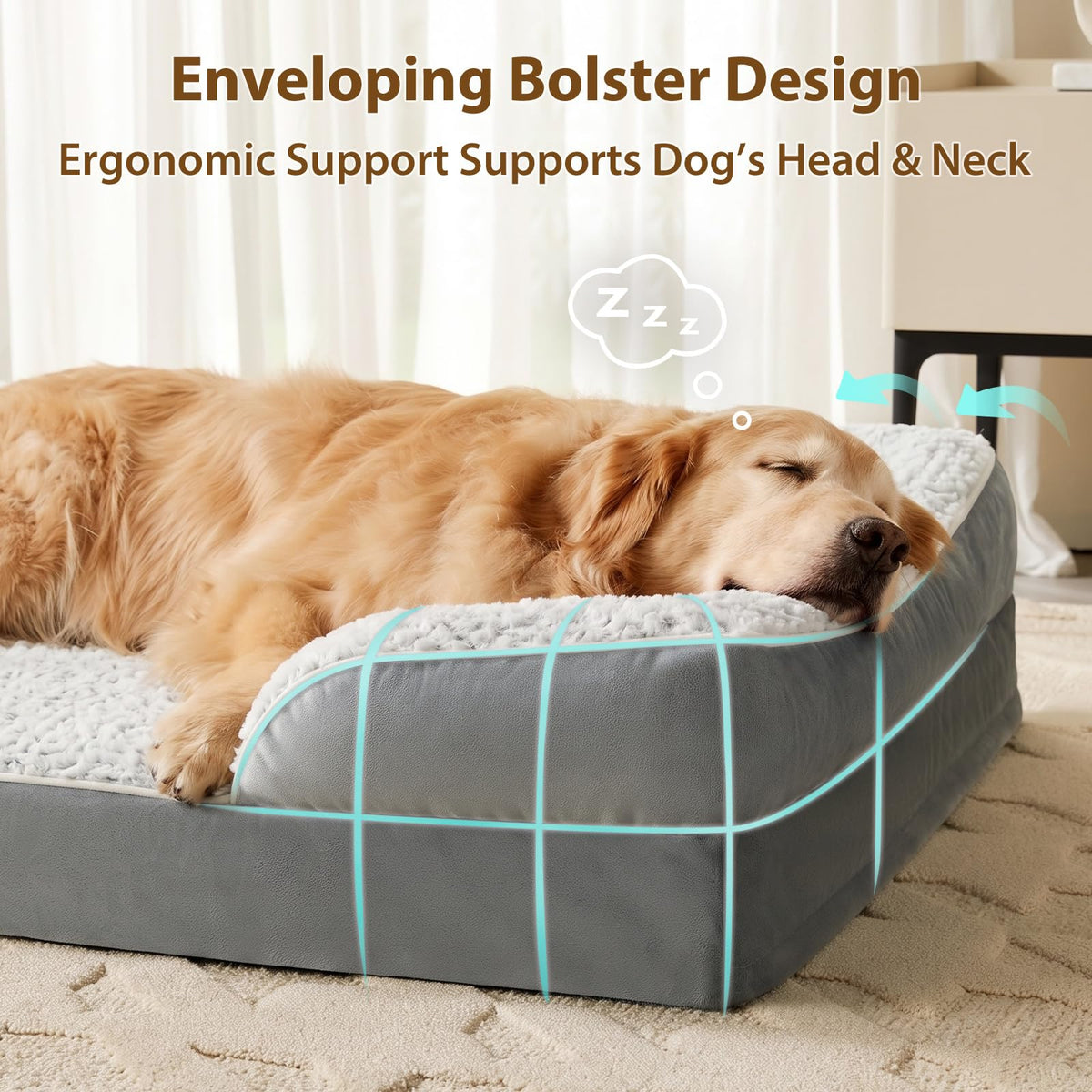 Washable Orthopedic Dog Bed D410