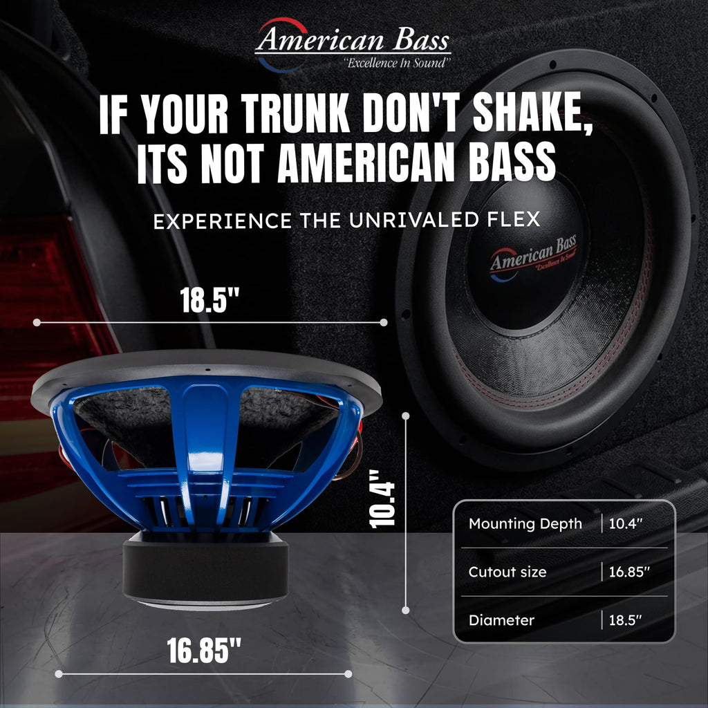 18 Inch 1 Ohm 4000 Max Watts Car Subwoofer Z857030