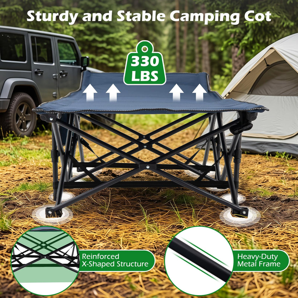 Camping Cot with Padded Mat L779