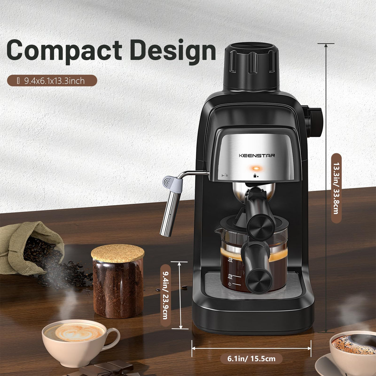 800W Compact Espresso Machine A5570
