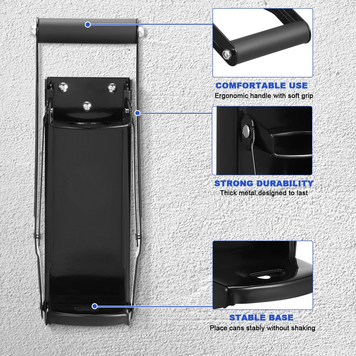 Wall Mounted Can Crusher with Bottle Opener Z3493