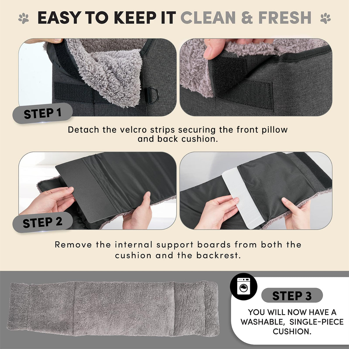 Grey Dog Car Seat X6255