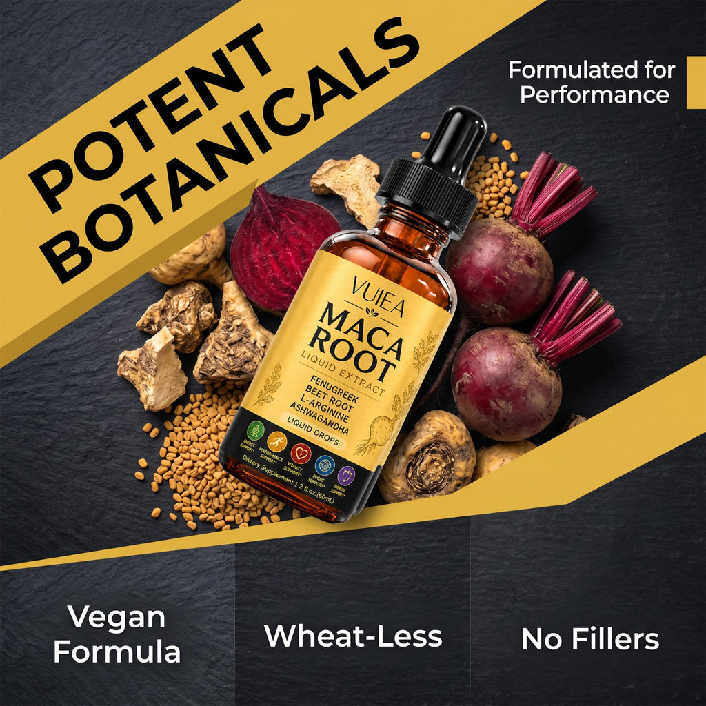 Maca Root Liquid Supplement with Ashwagandha, Fenugreek, Beet Root & L-Arginine R59691