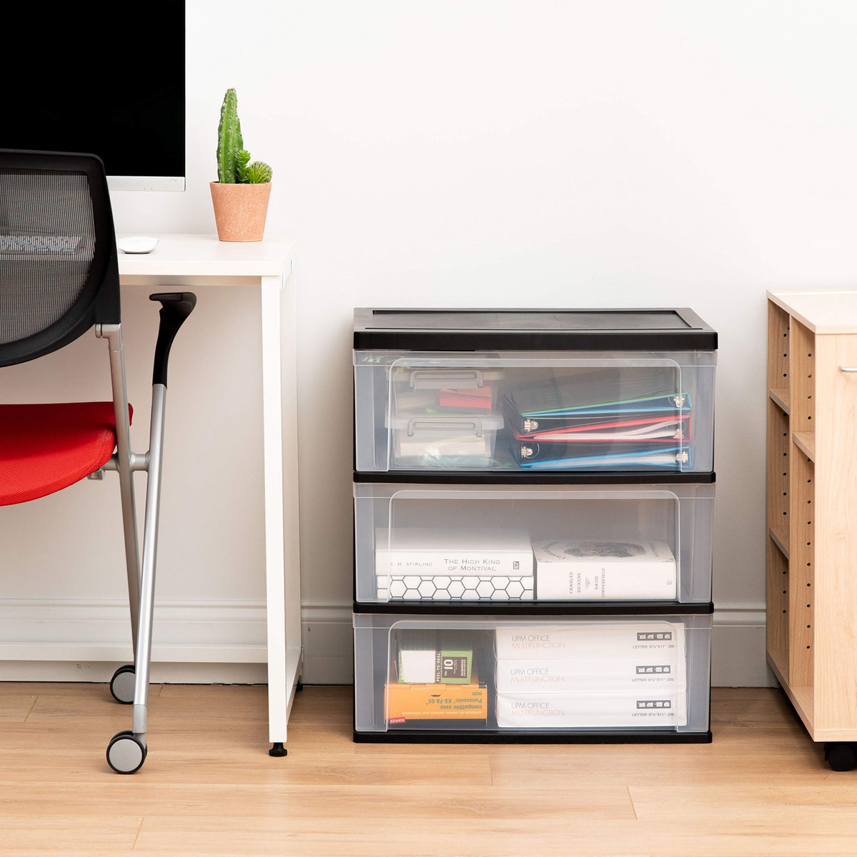 3 Drawer Storage Cart with Wheels D92462