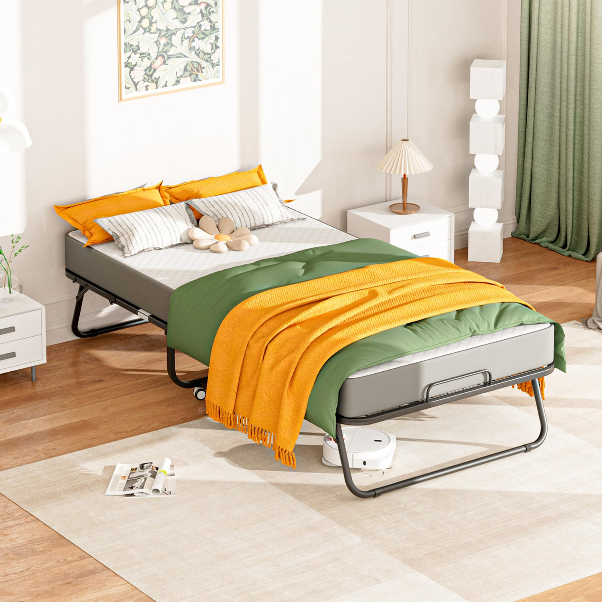 Folding Bed with 5" Memory Foam F924