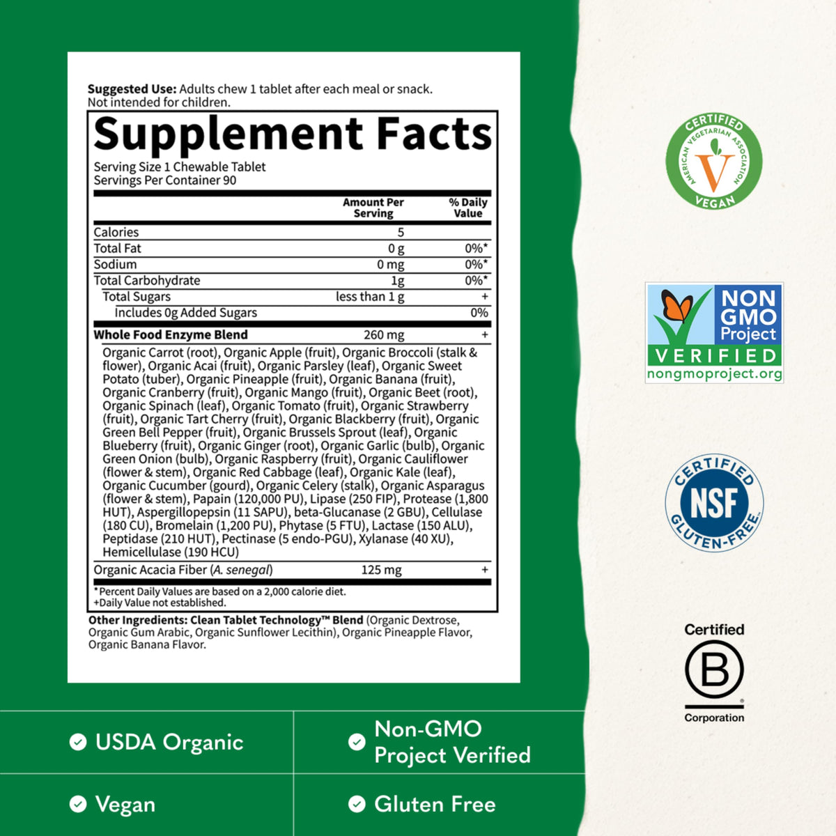 90ct Papain & Bromelain Enzymes E727144