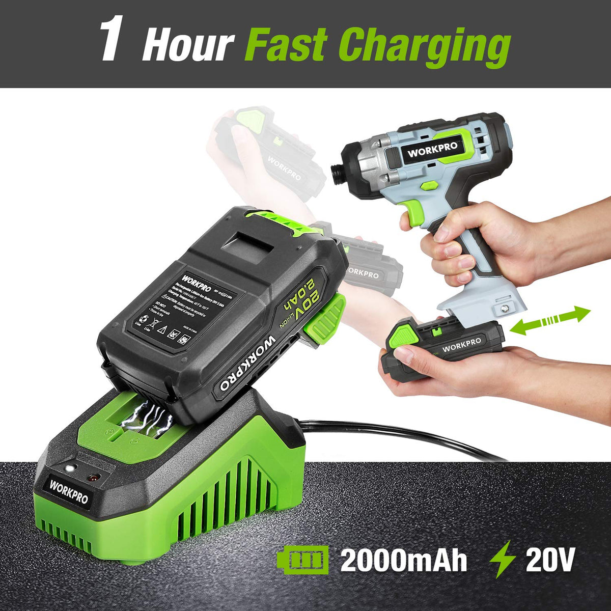 20V 2.0Ah Lithium-ion Battery Pack M991
