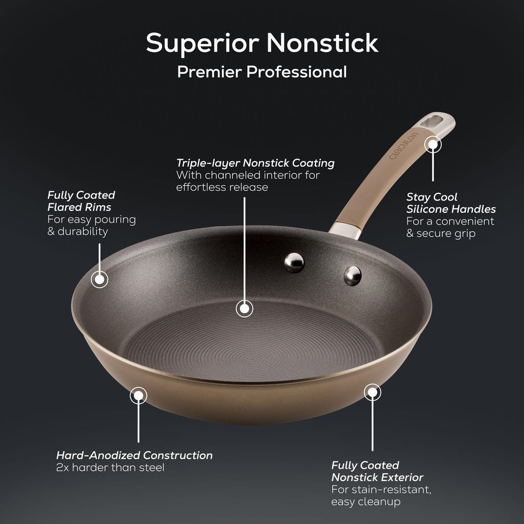 Bronze 12-Piece Induction Pots and Pans Set U3997