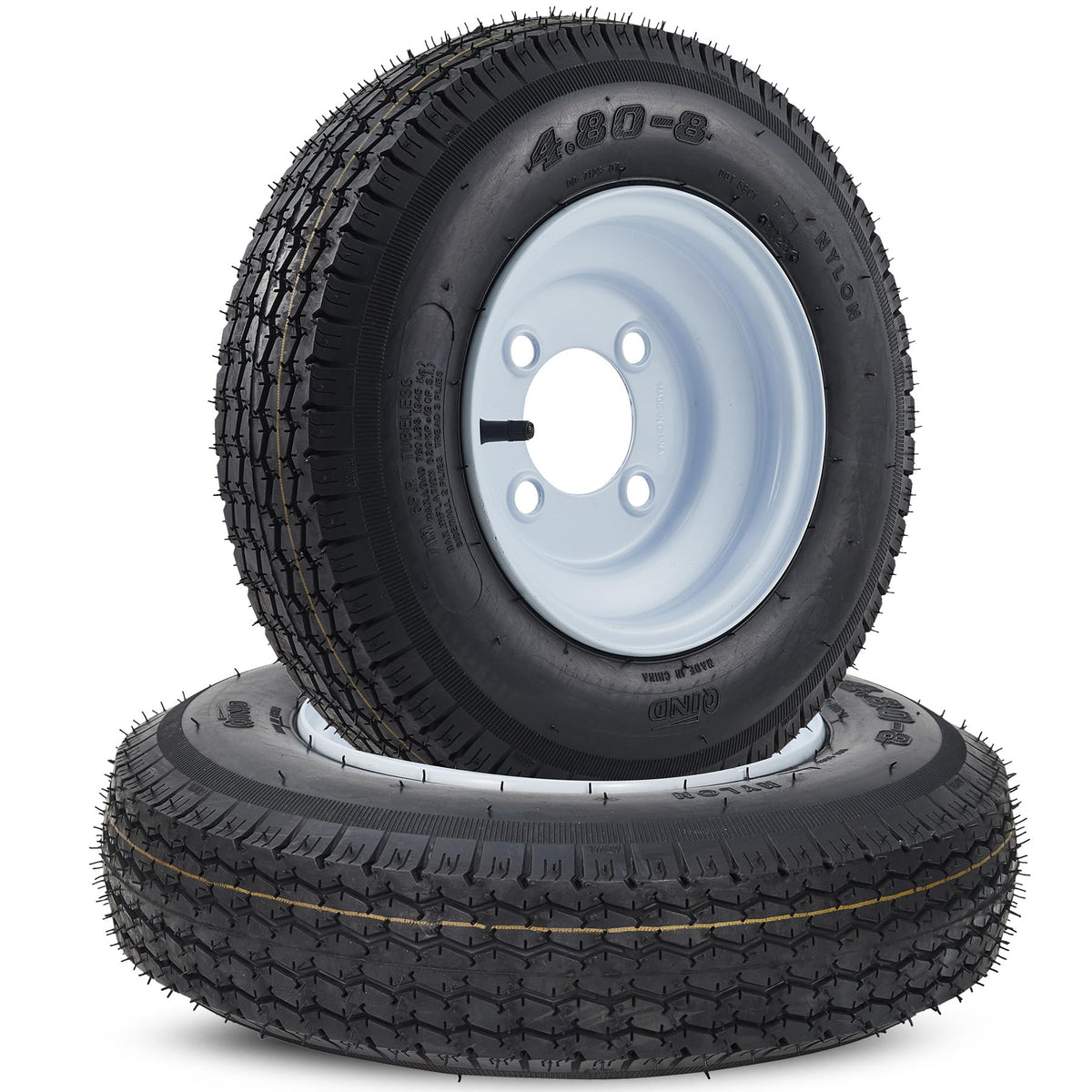 4.80-8 Trailer Tire 4 Lug 2 Pack A939591
