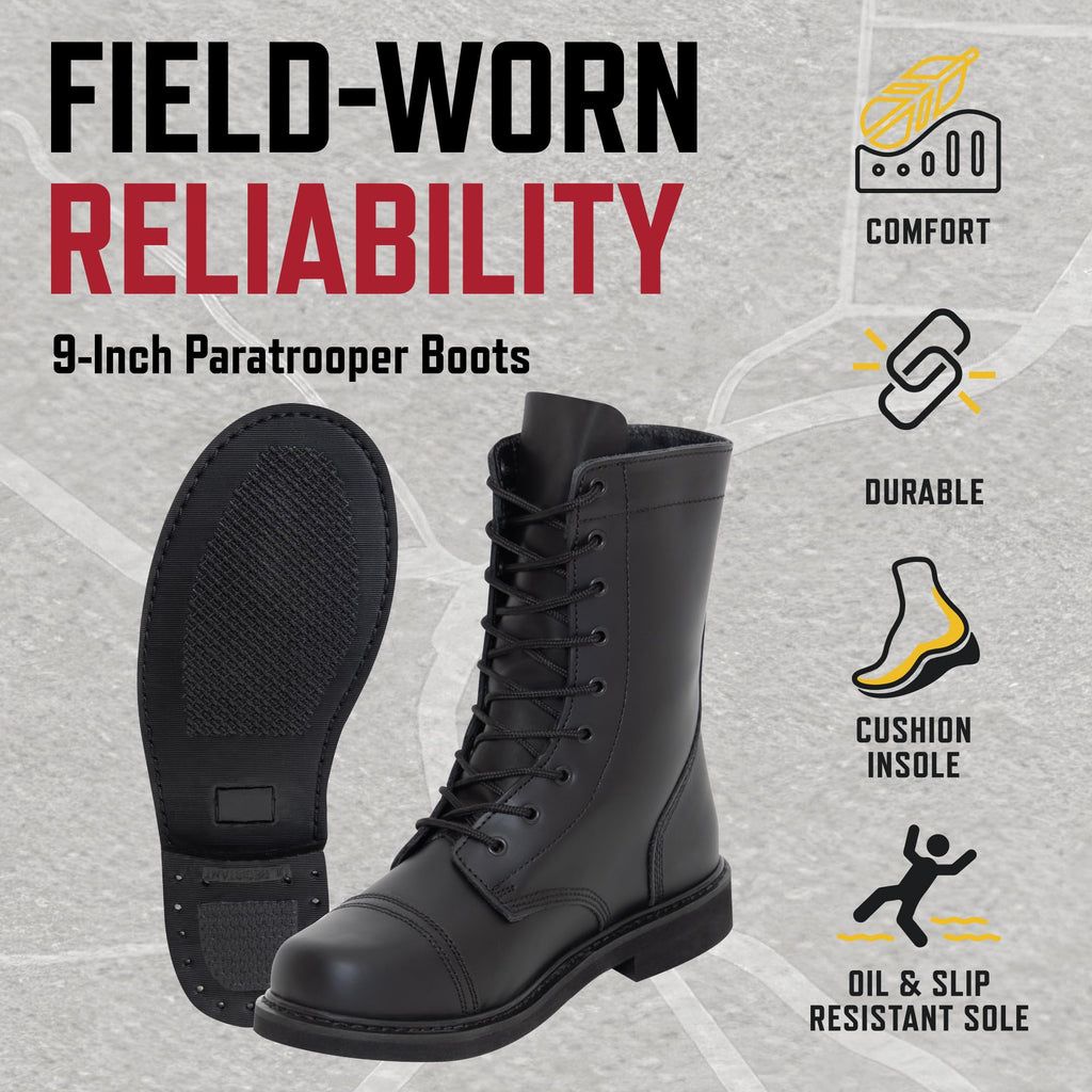 9 Inch Paratrooper Boots Q8240