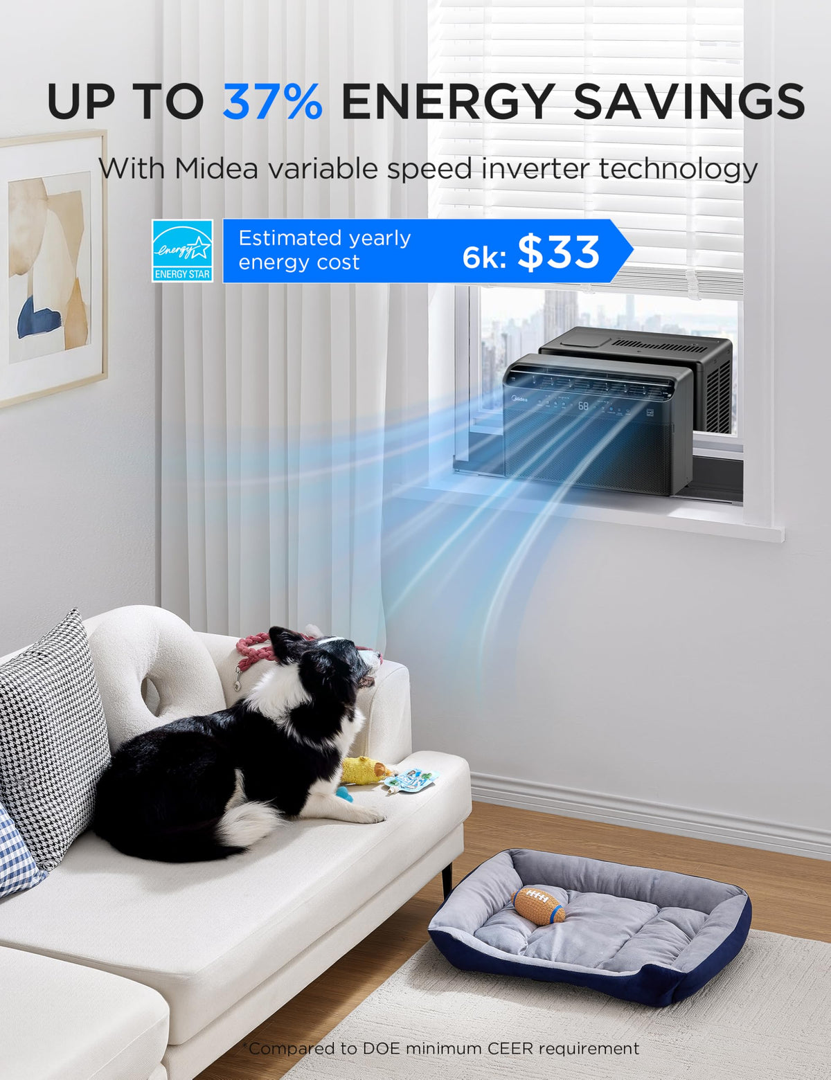 6,000 BTU U Shaped Window Air Conditioner G42606
