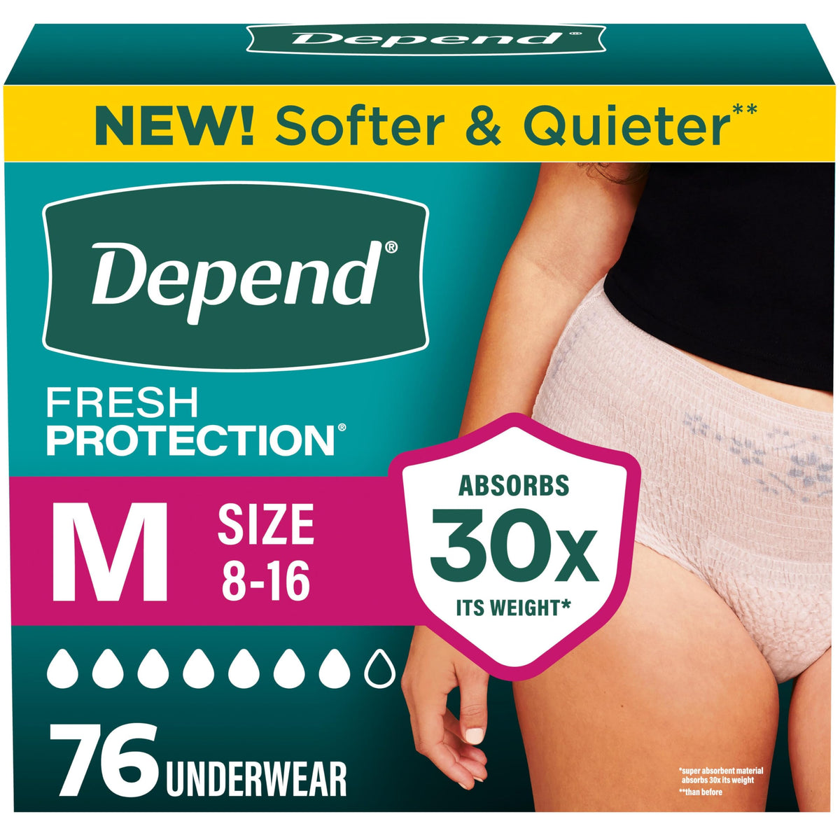 Adult Diapers for Women Medium 76 Count T72647