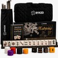 166 Engraved Melamine Mahjong Set with Travel Bag X7549
