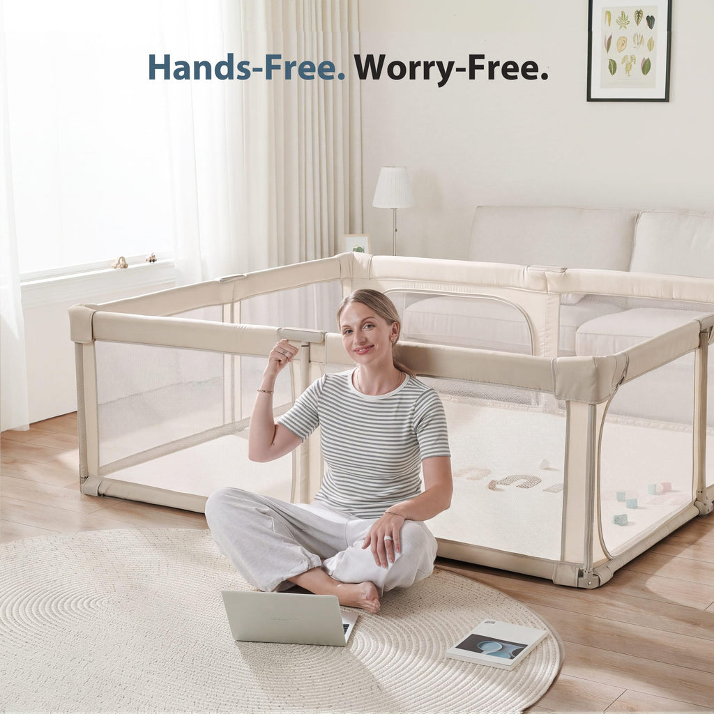 Portable Foldable Playpen with Carry Bag R783737