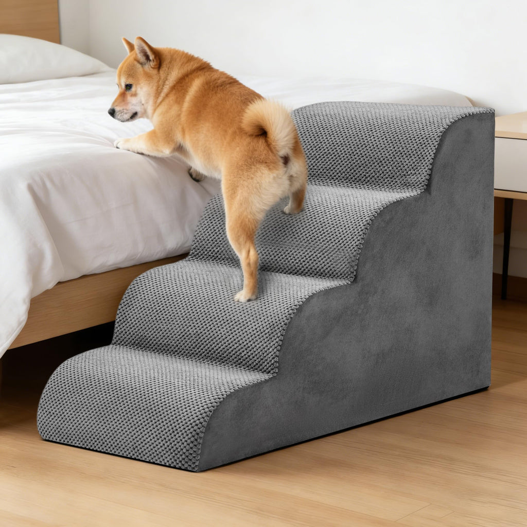4-Step Grey Dog Stairs G434