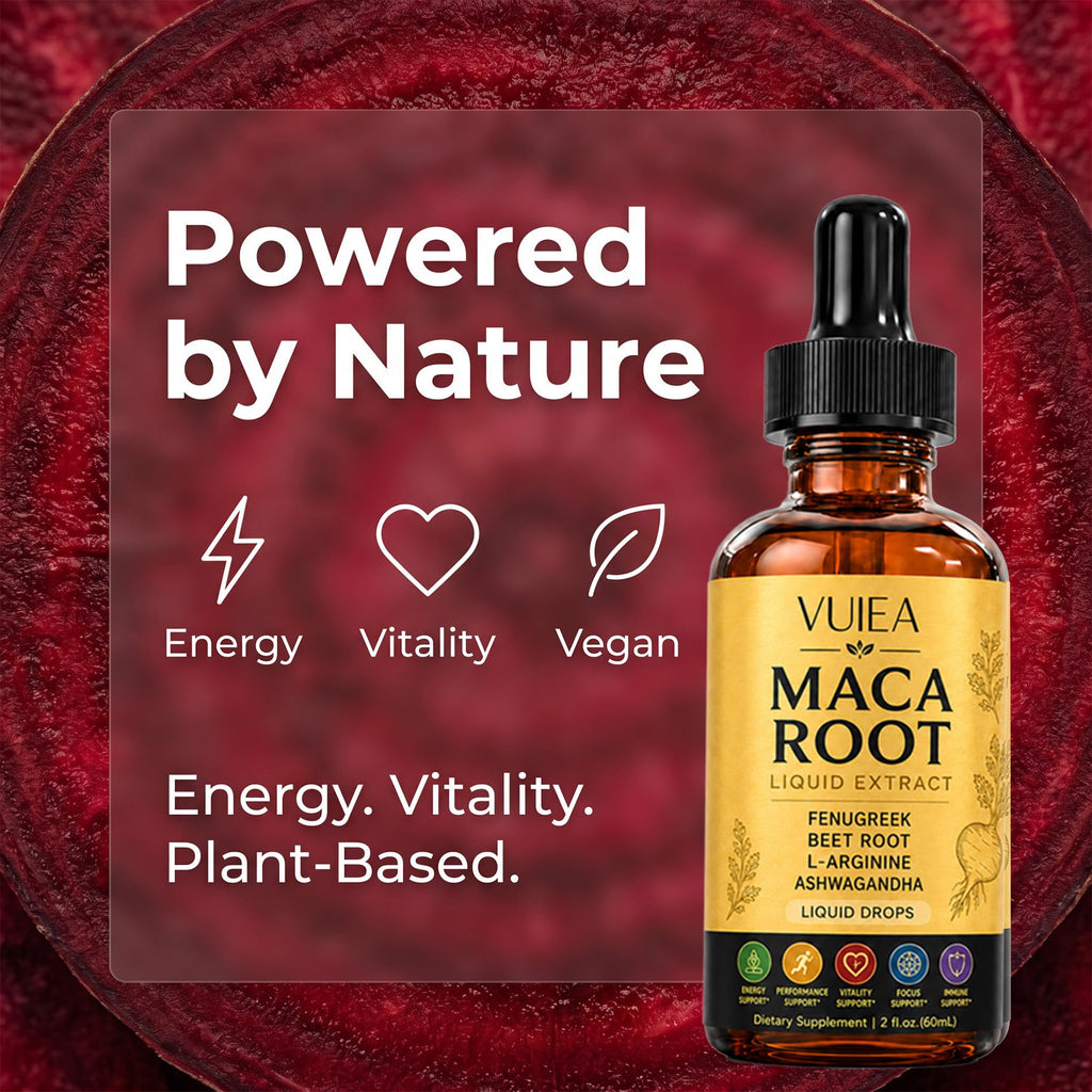 Maca Root Liquid Supplement with Ashwagandha, Fenugreek, Beet Root & L-Arginine R59691