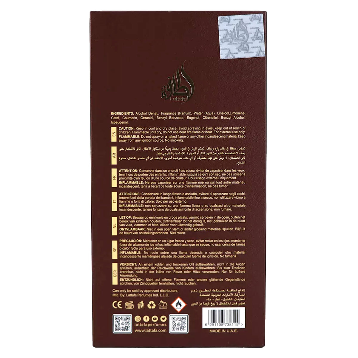 Oud Eau De Parfum Spray 3.4 Ounce F325