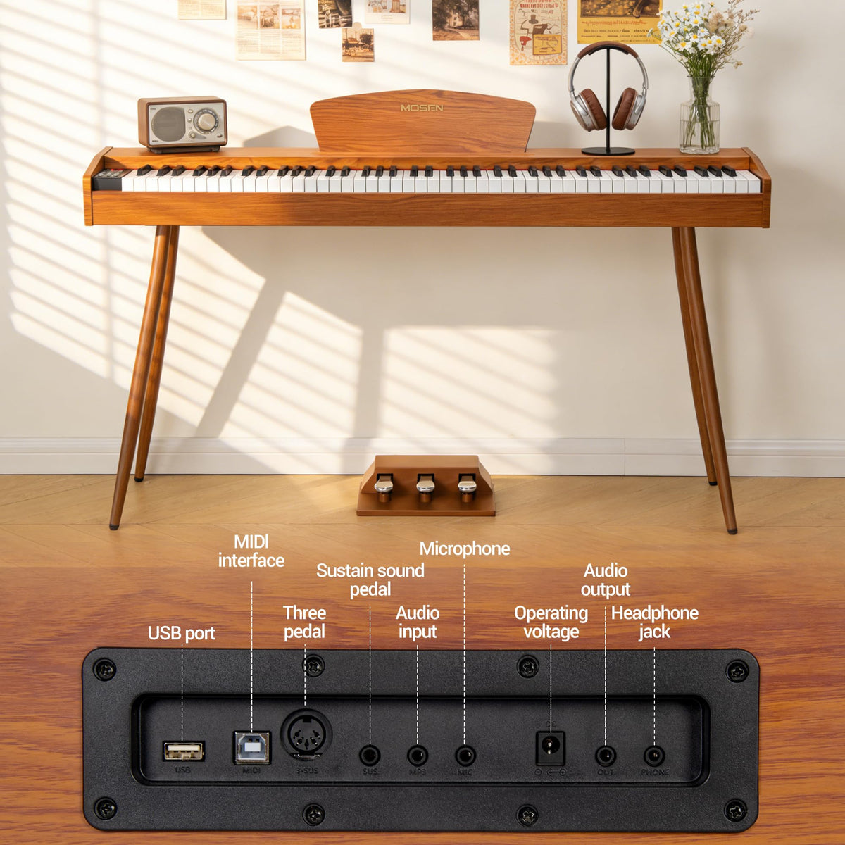 88 Key Weighted Digital Piano C16303