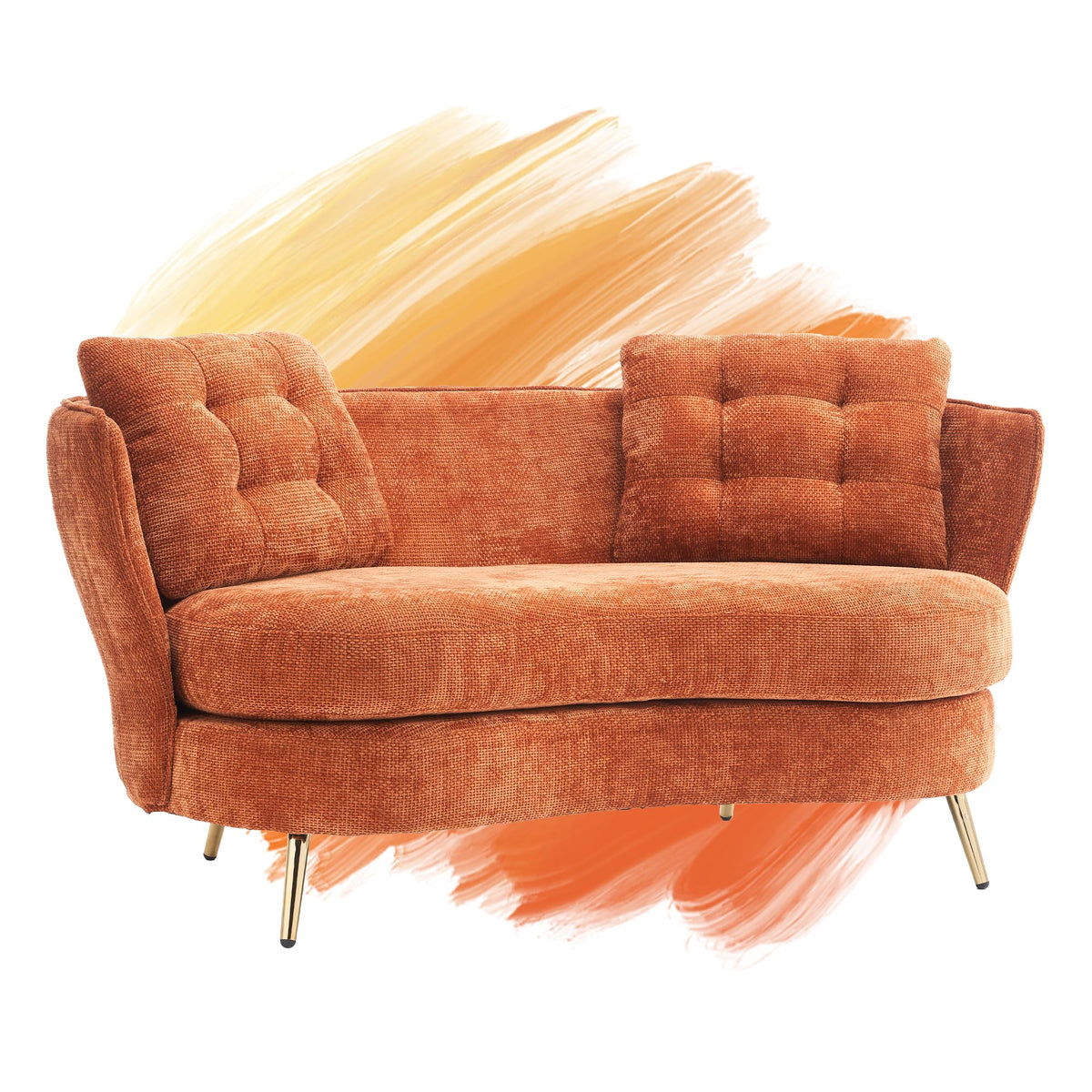 Tufted Velvet Two Seater Sofa T407279