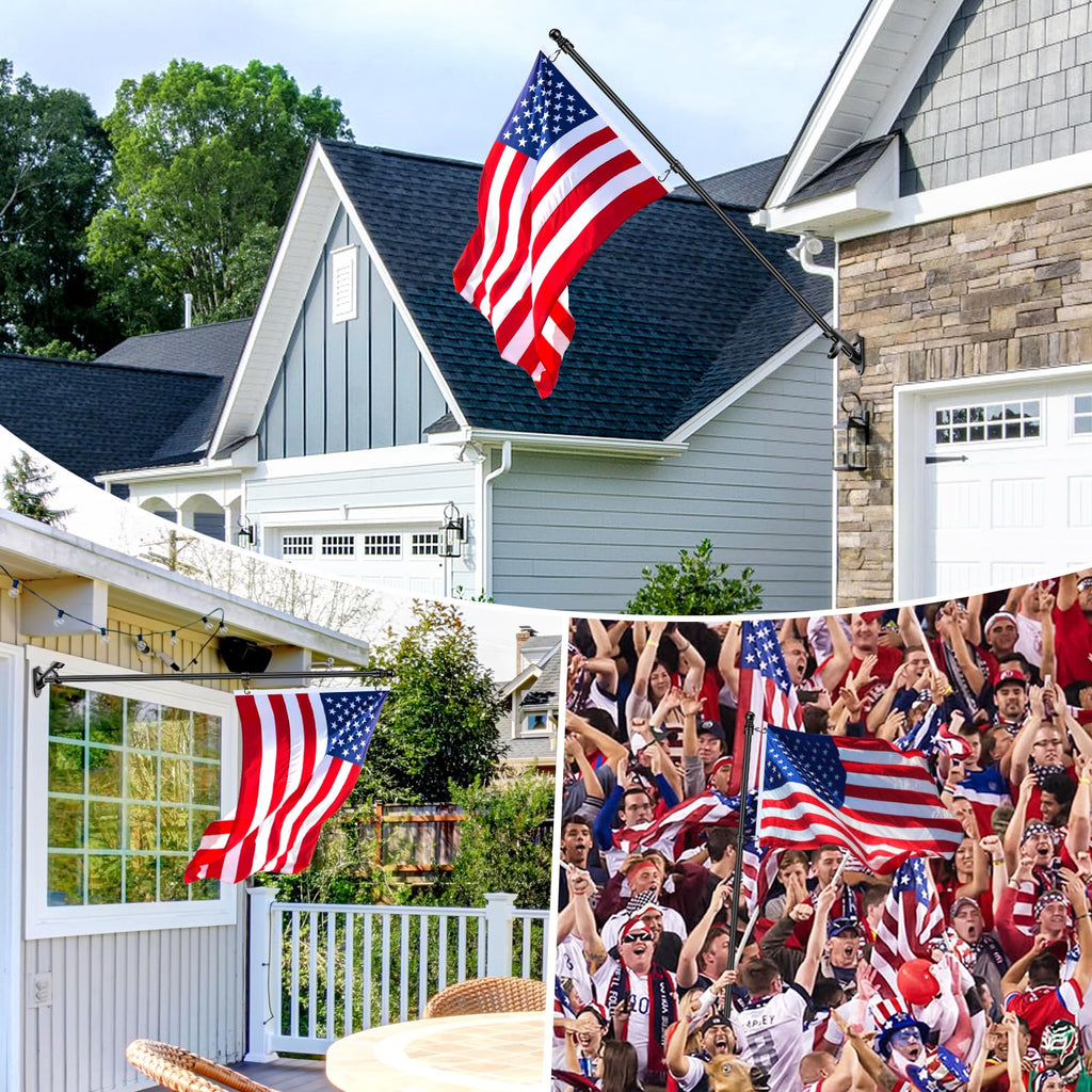 5 FT Stainless Steel Flag Pole Kit with Holder Bracket K9336