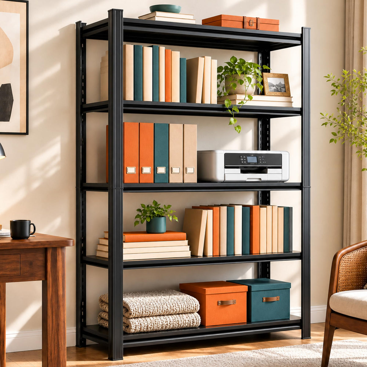 Metal Adjustable Heavy Duty Bookshelf I447
