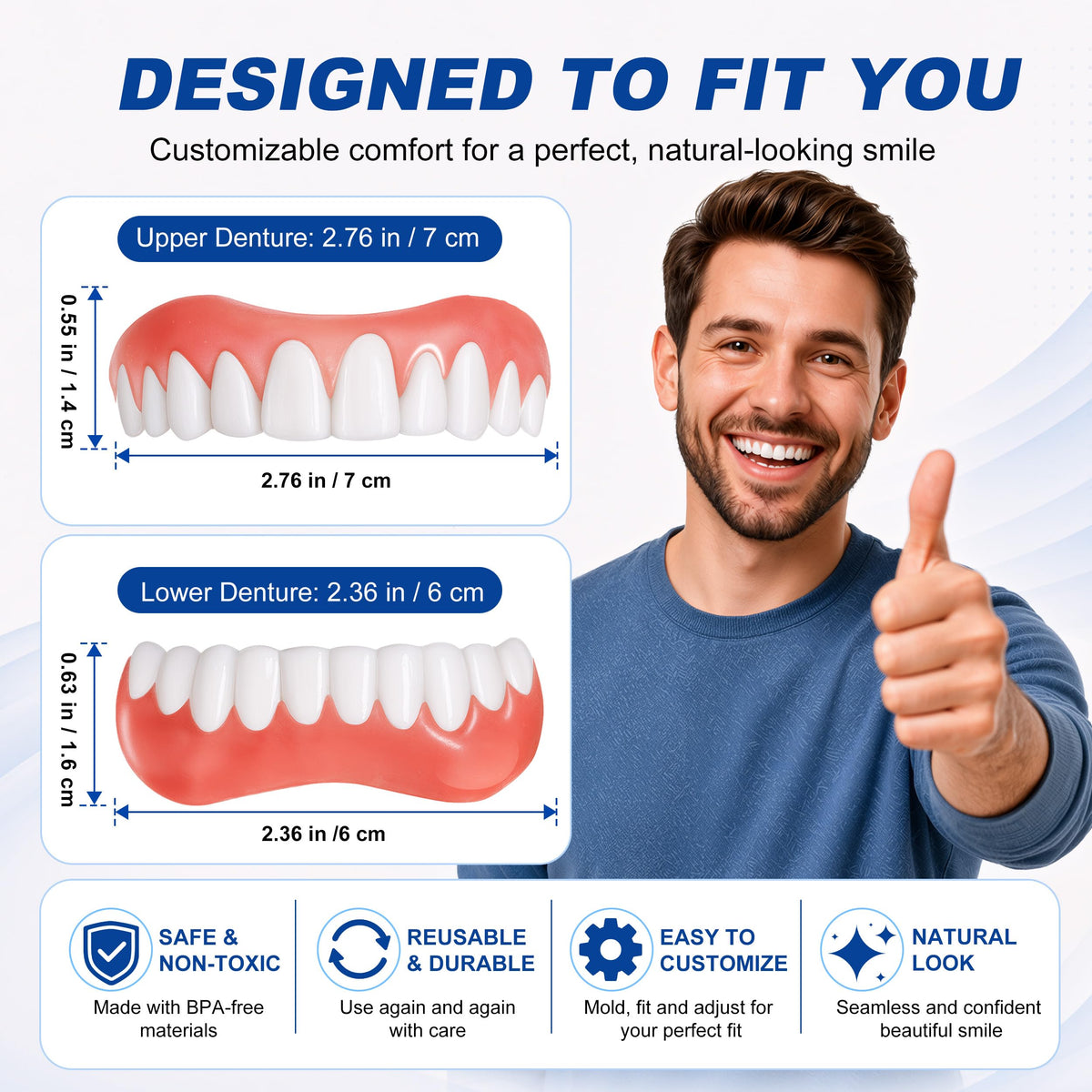 Moldable False Teeth H193298