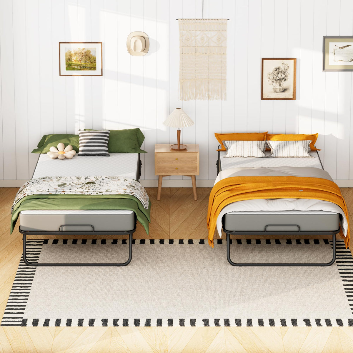 Folding Bed with 5" Memory Foam F924