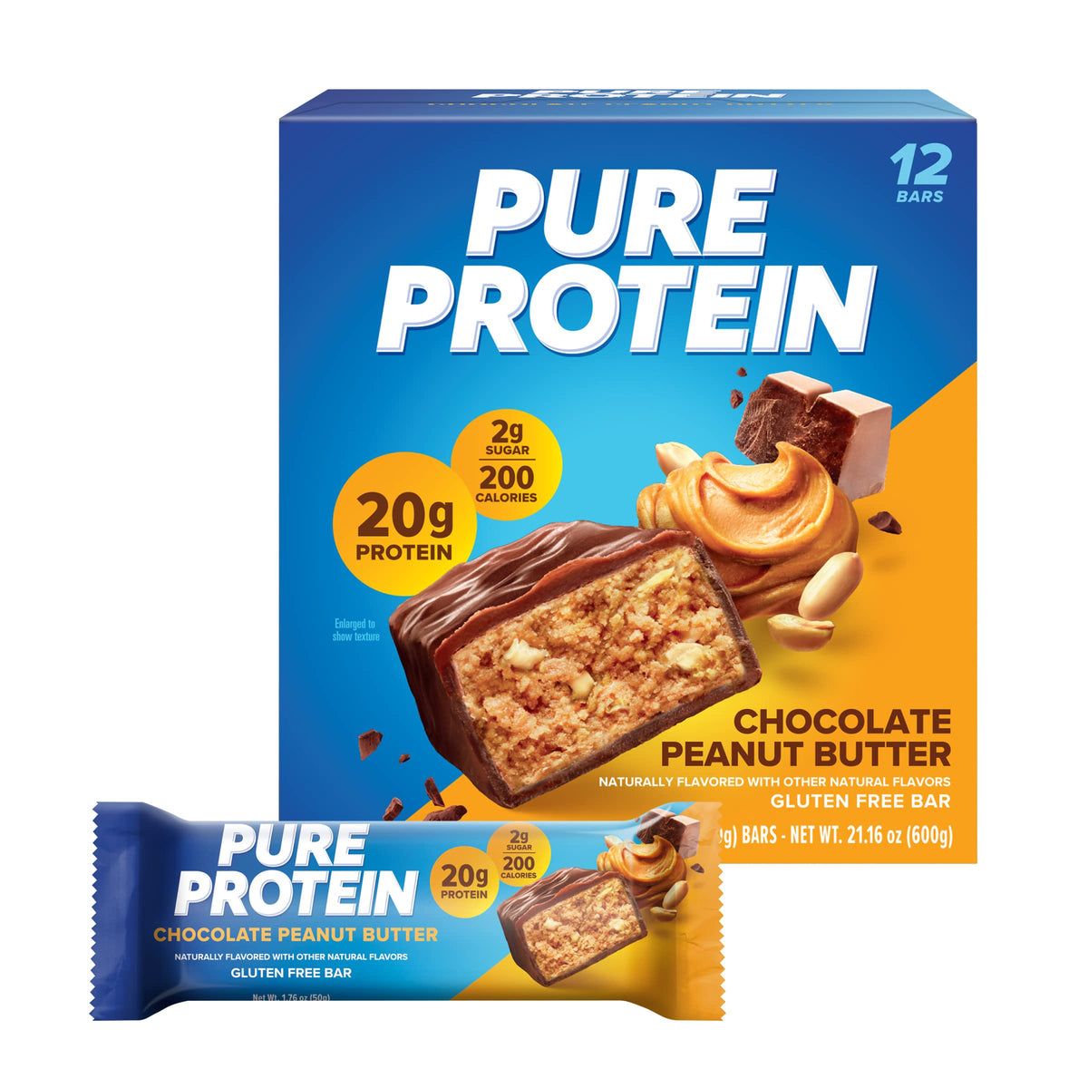 Chocolate Peanut Butter Protein Shake & Bars 1.76oz 12 Count K367