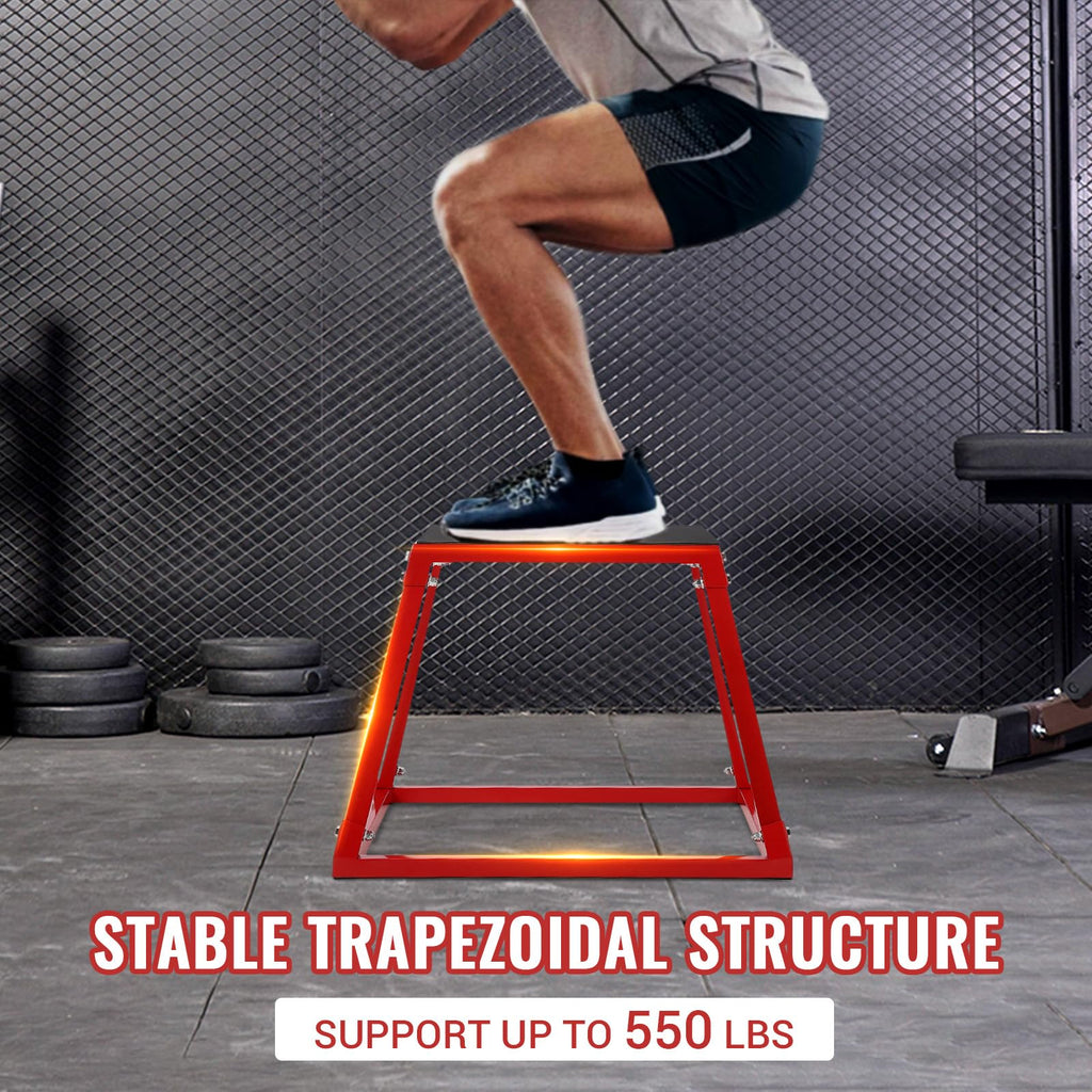 Adjustable Steel Plyometric Jump Box Set P5325