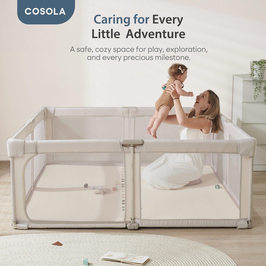 Portable Foldable Playpen with Carry Bag R783737