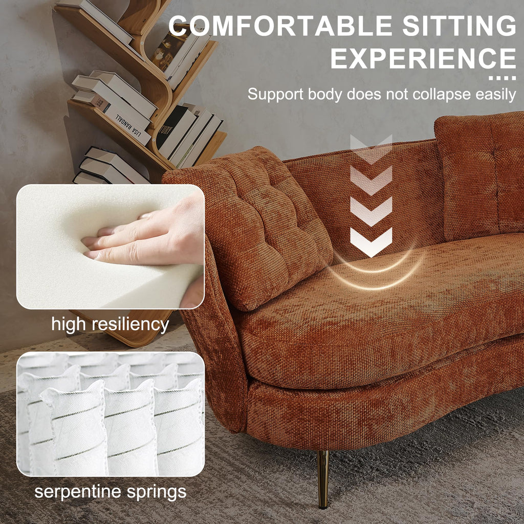 Tufted Velvet Two Seater Sofa T407279