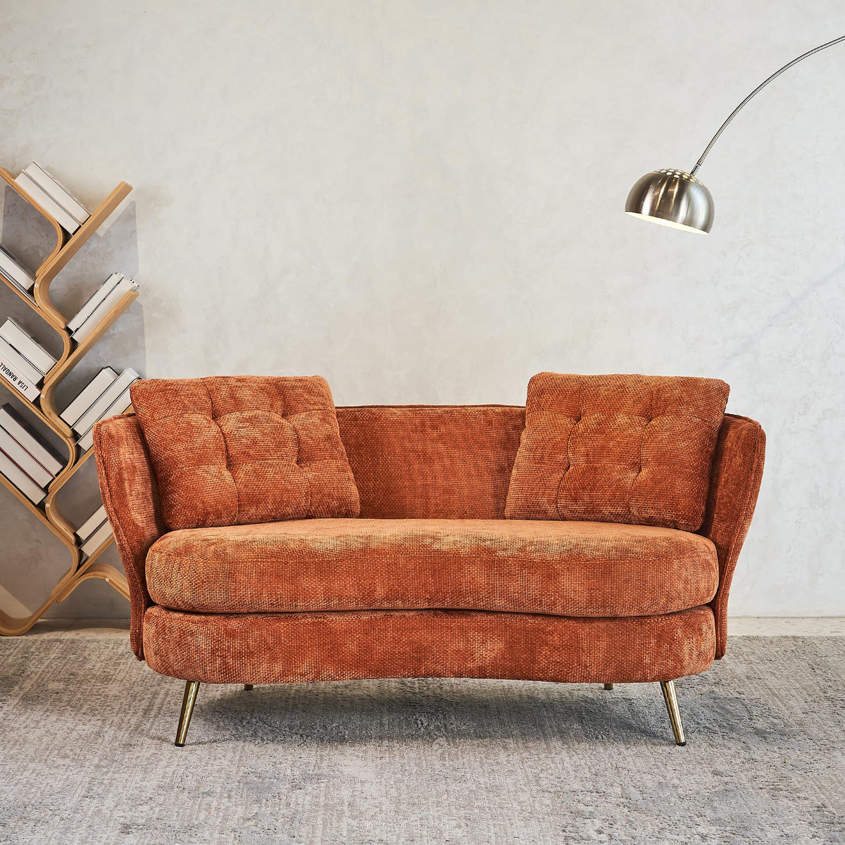 Tufted Velvet Two Seater Sofa T407279