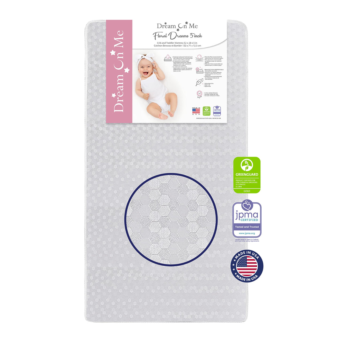 3 in 1 Convertible Toddler Bed and Firm Fiber Crib Mattress P922540